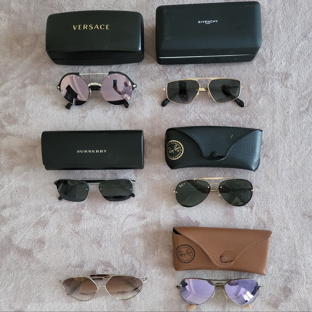 Versace, Burberry, Valentino, Givenchy, and Ray-Ban Sunglass Bundle